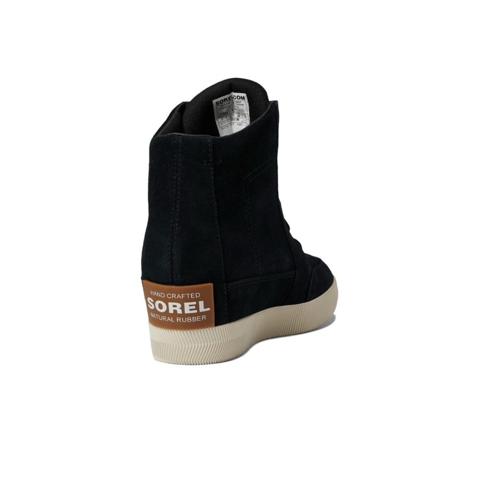 Sorel Women's Black Suede Out N’ About Wedge Bootie Size 8 - Picture 2 of 12
